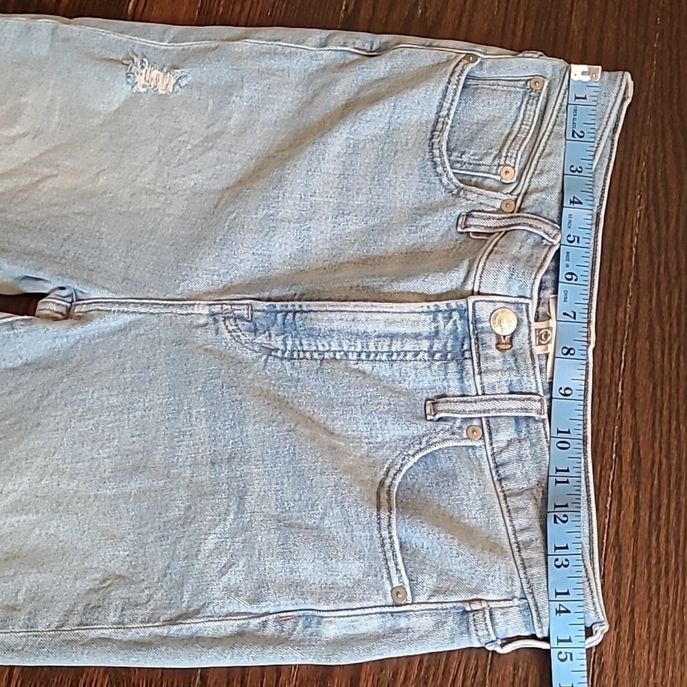 Madewell The Perfect Vintage Jean High-rise Distressed Light Wash Wmns 29 Casual - Picture 7 of 16